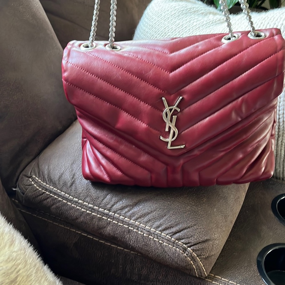 YSL medium Lou Lou with chrome hardware